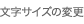 �����T�C�Y�̕ύX